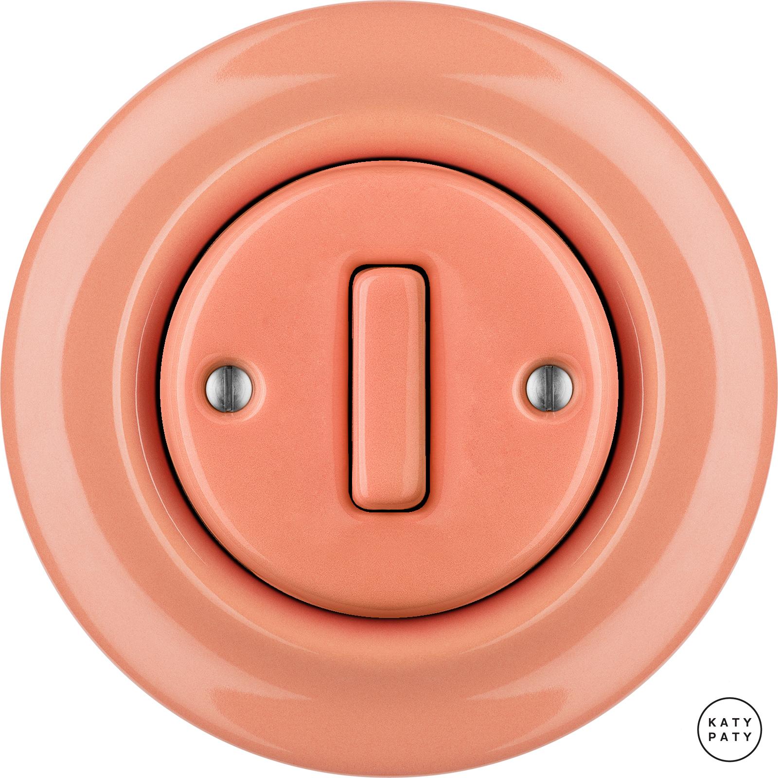 Katy Paty | Porzellan Lichtschalter - 1 Taste – SLIM () - PNOE SALMO